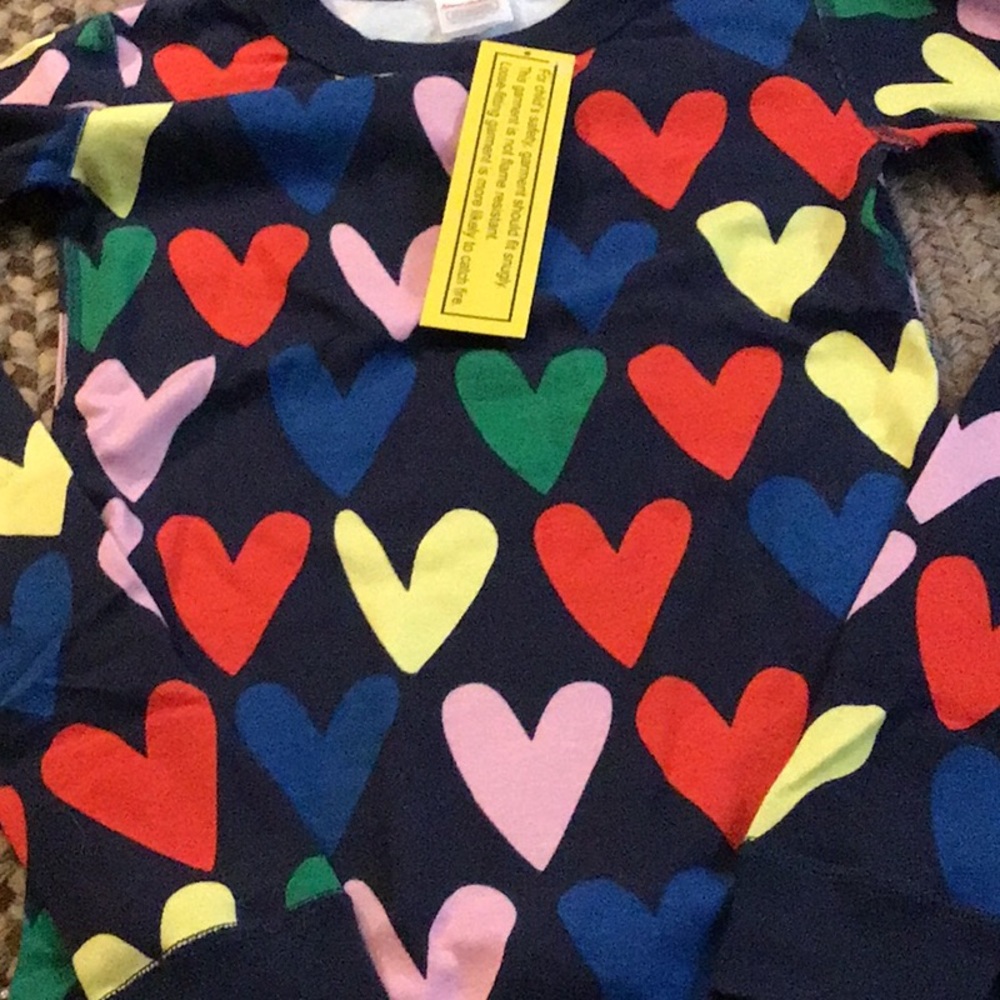 Colorful Heart Patterned pajamas - Picture 4 of 4